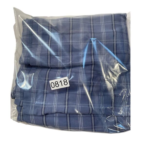 IZOD Golf Stretch Polo Shirt Mens Small Short-Sleeve Heathered Blue Striped - Picture 8 of 8